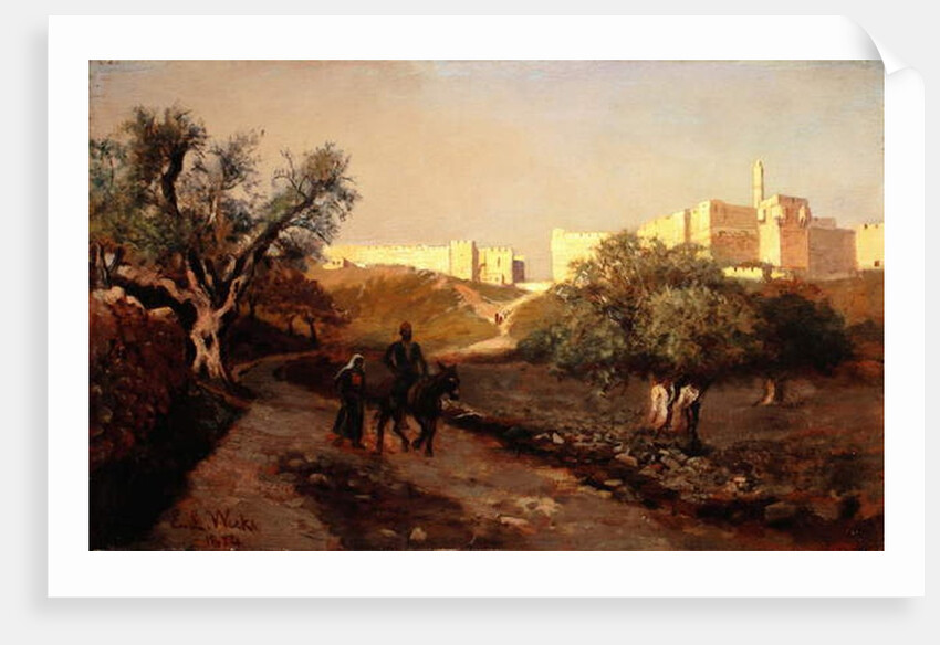 The Walls of Jerusalem, 1874 by Edwin Lord Weeks