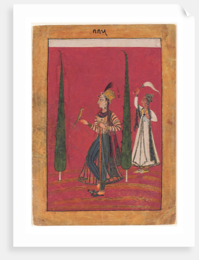 Mughal Princess in a Garden, c.1700 by Indian School