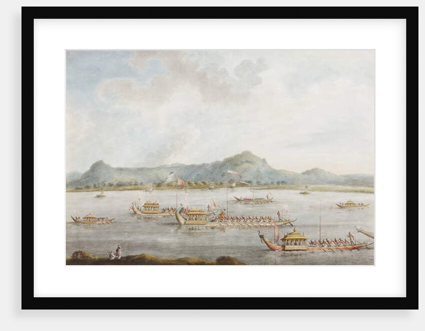 The Nawab of Murshidabad's boats on the Ganges, 1814 by Ram Sita