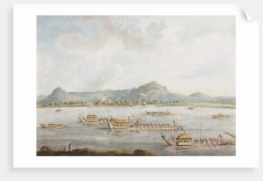The Nawab of Murshidabad's boats on the Ganges, 1814 by Ram Sita