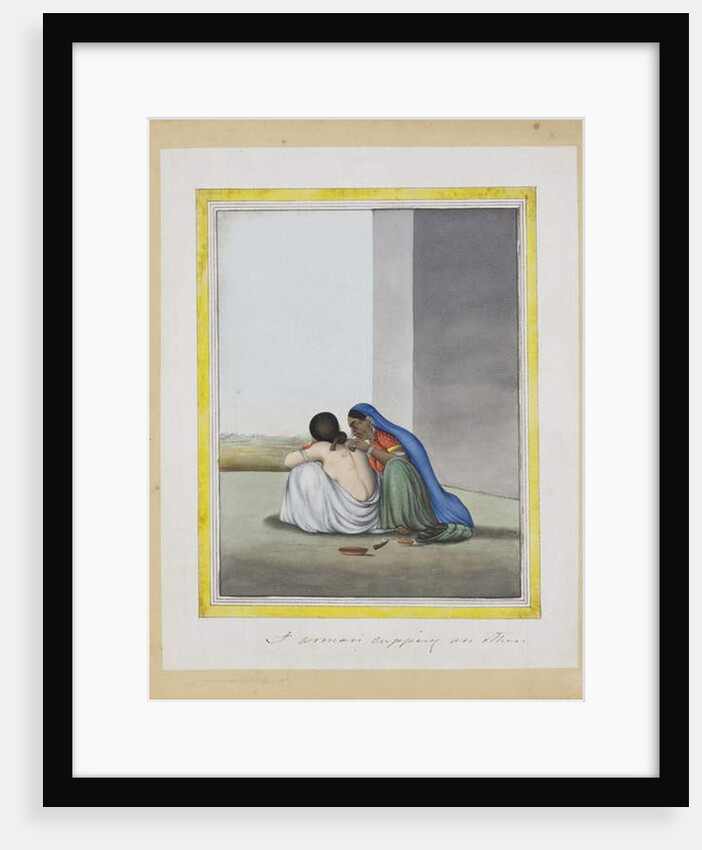 A woman cupping another, c.1815 by Indian School