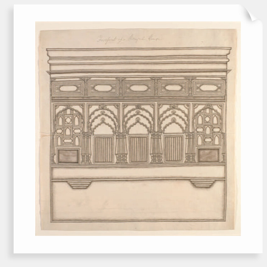 Forefront of a Bengal House, c.1820 by Indian School