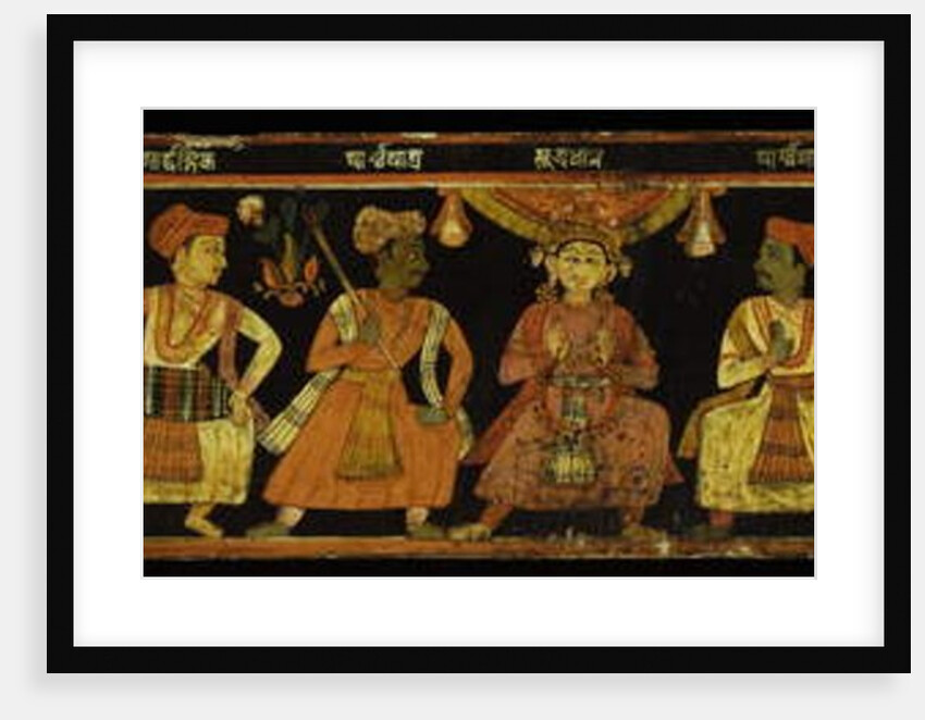 Book cover from a manuscript of a theatrical text by Nepalese School