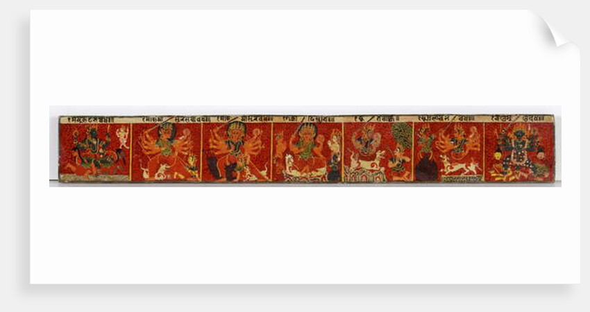 Devimahatmya manuscript cover by Nepalese School