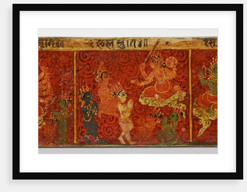 Detail from a Devimahatmya manuscript cover by Nepalese School