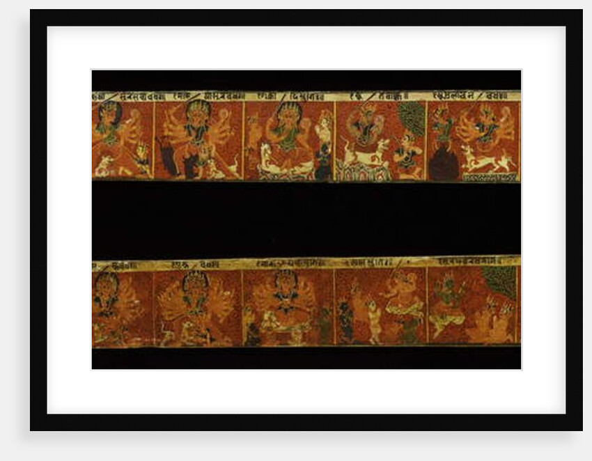 A pair of Devimahatmya manuscript covers by Nepalese School