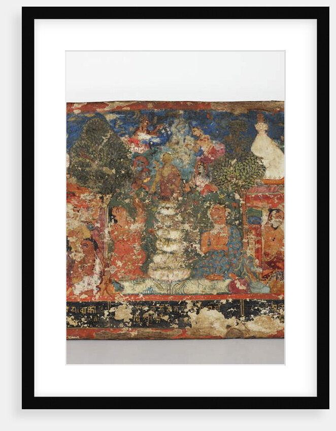 Detail from a Buddhist manuscript cover by Nepalese School