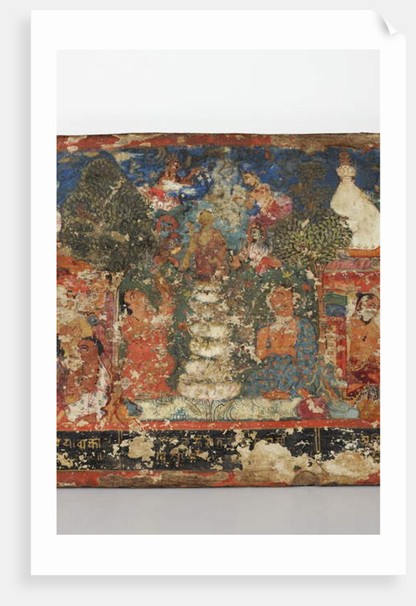 Detail from a Buddhist manuscript cover by Nepalese School