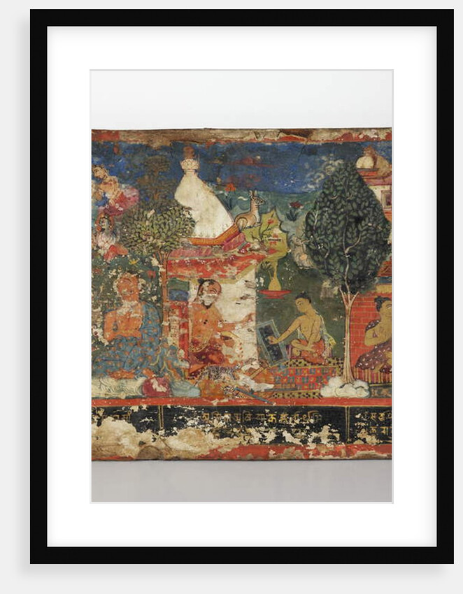 Detail from a Buddhist manuscript cover by Nepalese School