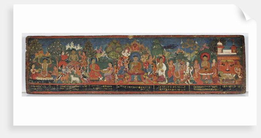 Buddhist manuscript cover by Nepalese School