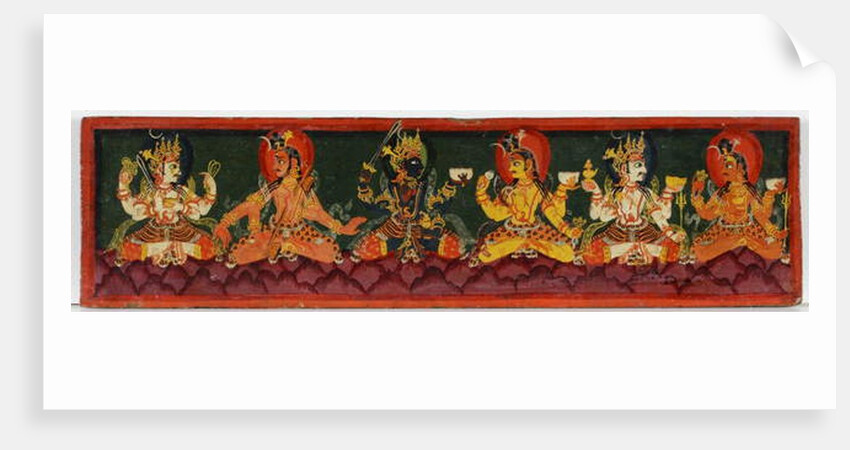 Book cover from a Shaiva manuscript by Nepalese School