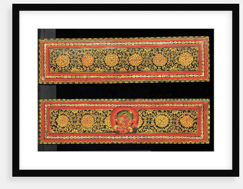 Book covers from a Shaiva manuscript by Nepalese School