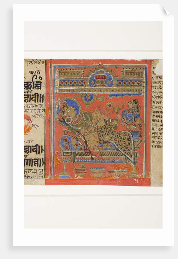 The Brahmani Devananda on her couch by Indian School