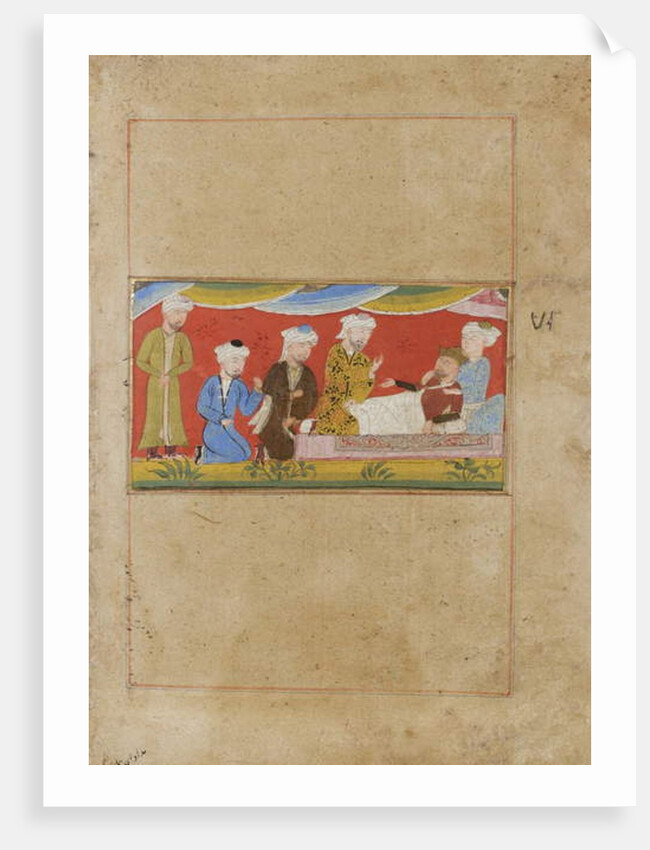 The ailing Alexander dictates his will, c.1475 by Indian School
