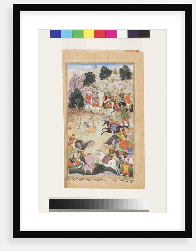 Lava and Kishu engage Lakshmana in battle,1598 by Makra Makra