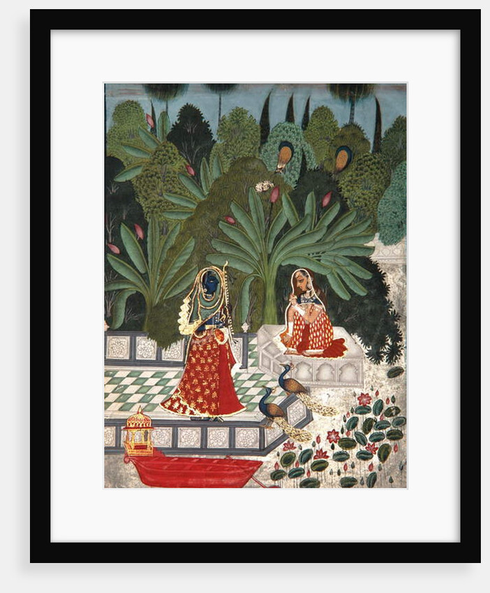 Krishna uses a ruse to meet his beloved, 1781 by Bhoya Bhoya
