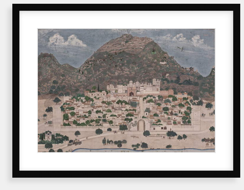 View of a fortified city, 1886 by Chotu Lal