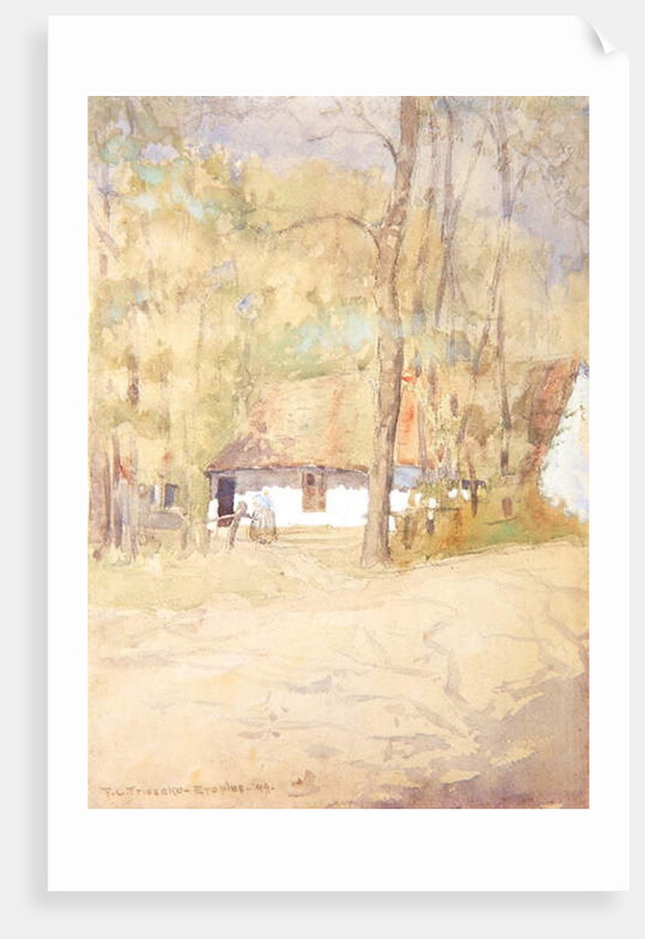 Farmhouse in Étaples, 1899 by Frederick Carl Frieseke