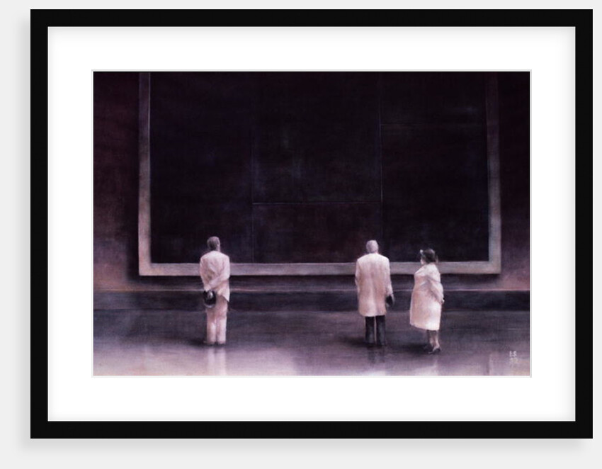 People at an Exhibition, 1990 by Lincoln Seligman