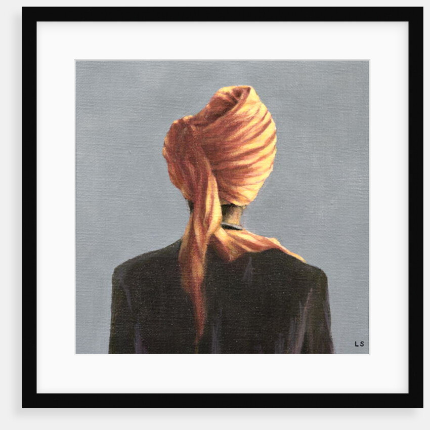 Orange turban, 2004 by Lincoln Seligman
