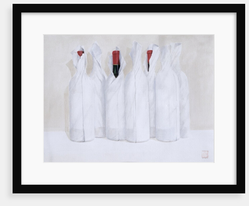 Wrapped bottles 3, 2003 by Lincoln Seligman