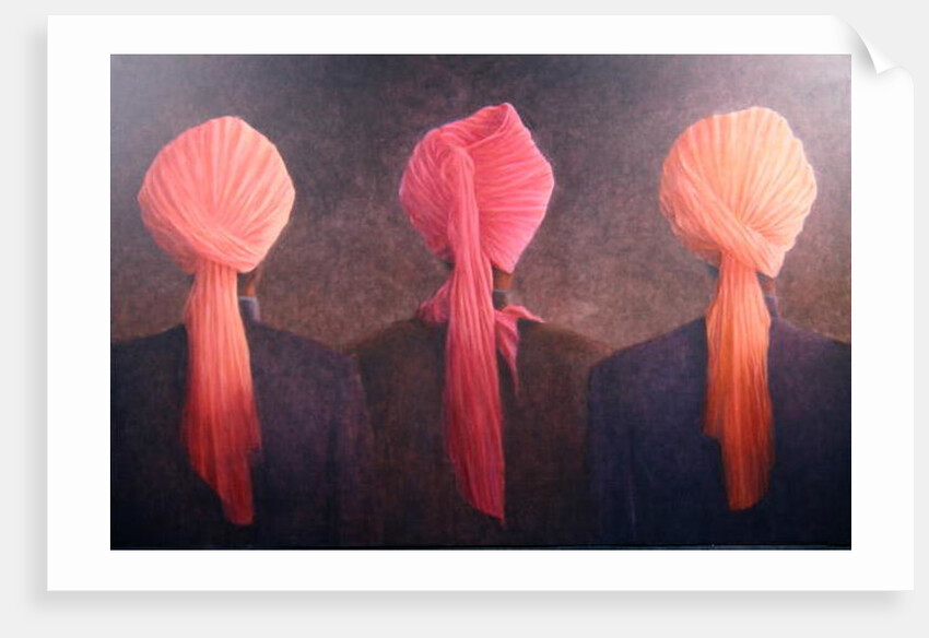 Turban Triptych by Lincoln Seligman