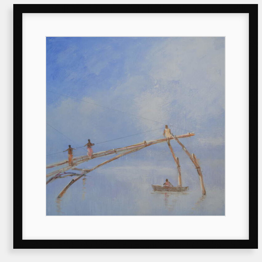 Fishing Nets Cochin, 1 by Lincoln Seligman