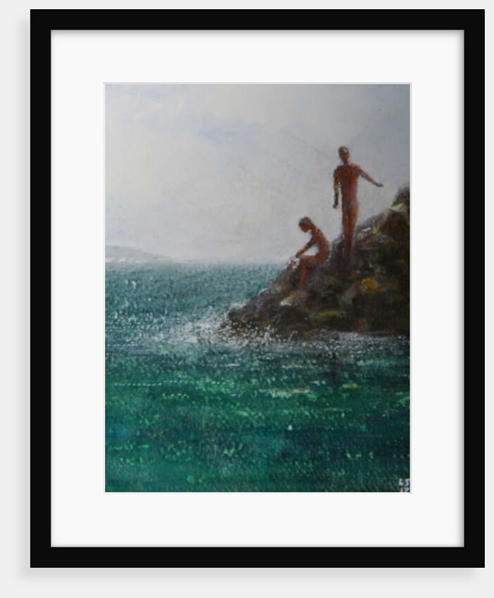 Two figures in the rocks by Lincoln Seligman