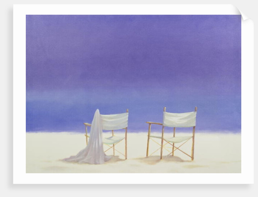Chairs on the beach by Lincoln Seligman