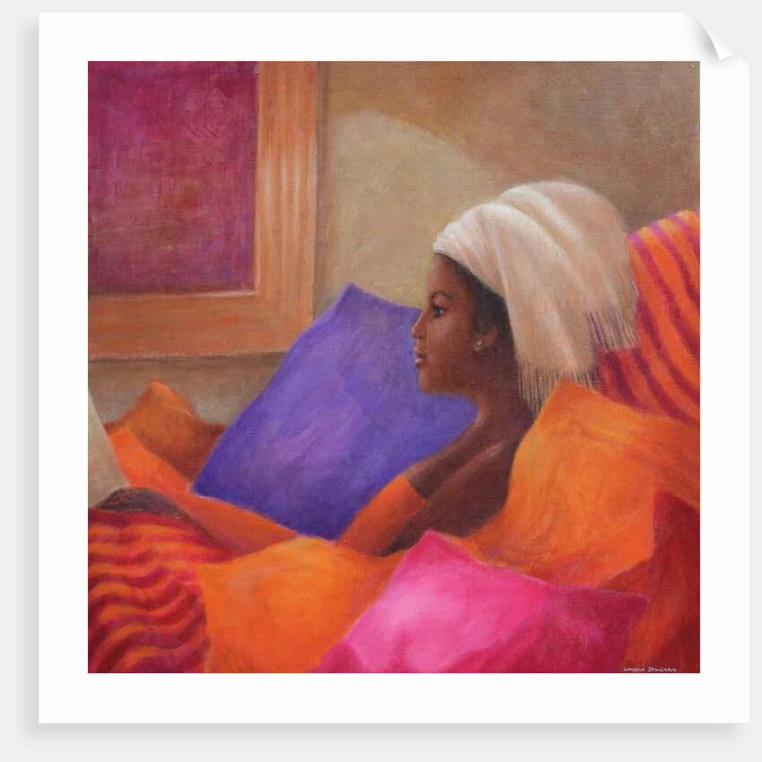 Dorcas reading, 2019 by Lincoln Seligman