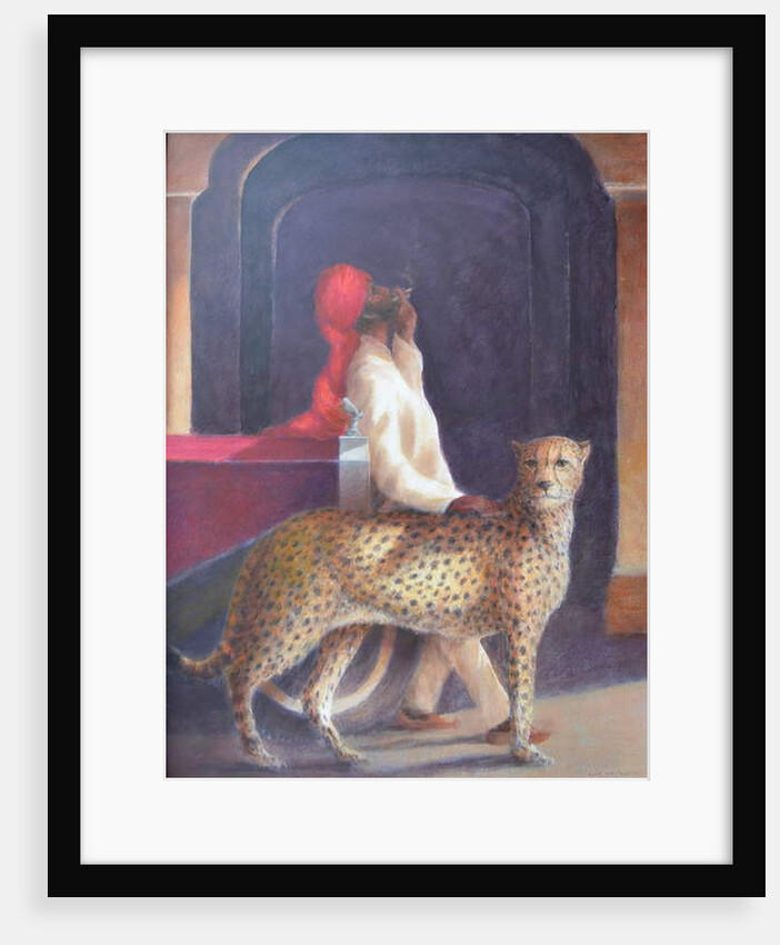 Chauffeur + cheetah, 2019 by Lincoln Seligman