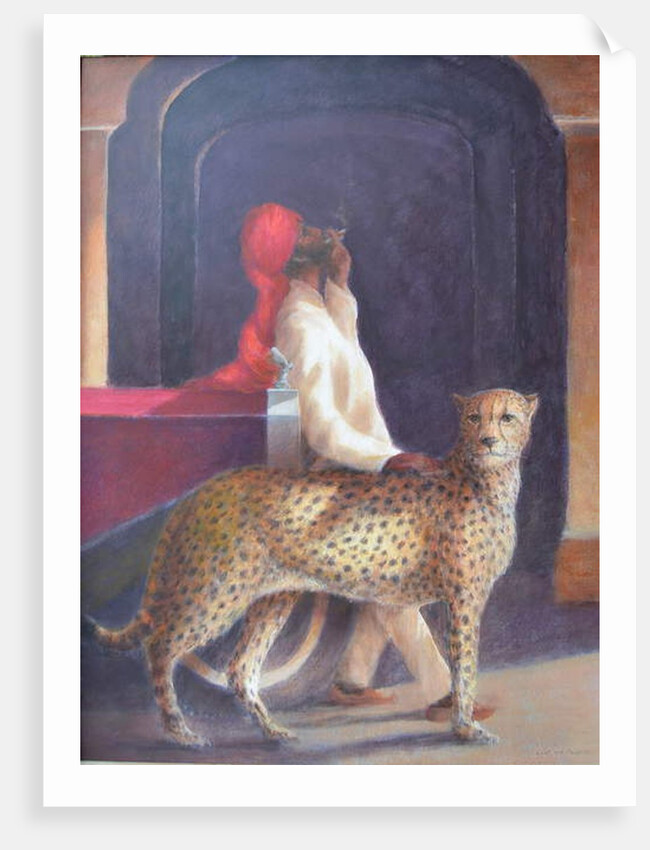 Chauffeur + cheetah, 2019 by Lincoln Seligman