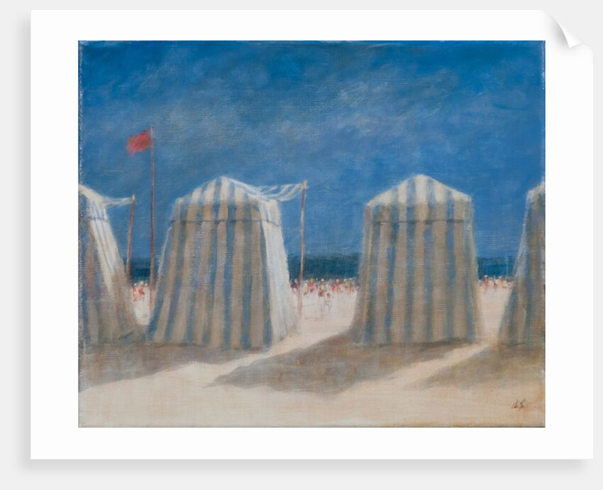 Beach Tents, Brittany, 2012 by Lincoln Seligman