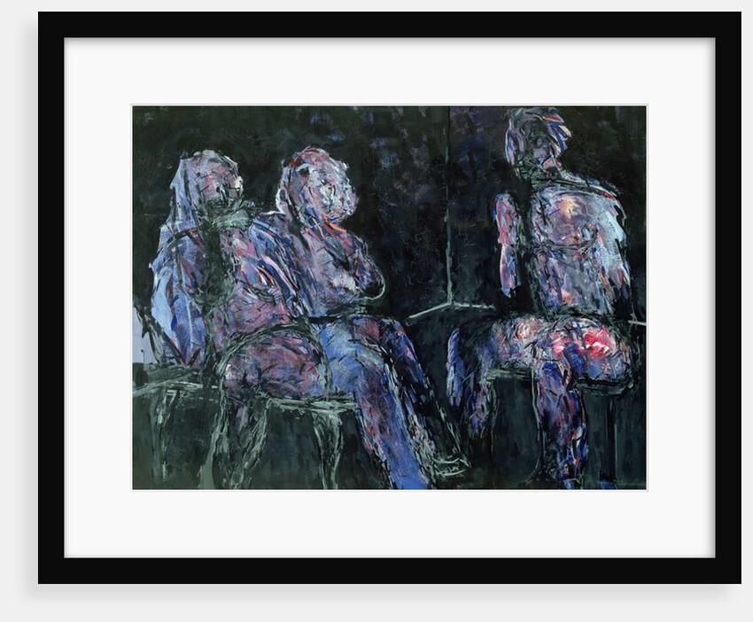 Two women and a man, 1986 by Stephen Finer