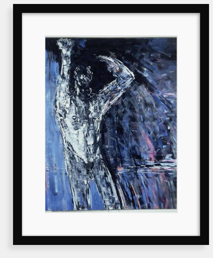 Naked man, right hand panel of a diptych, 1990 by Stephen Finer