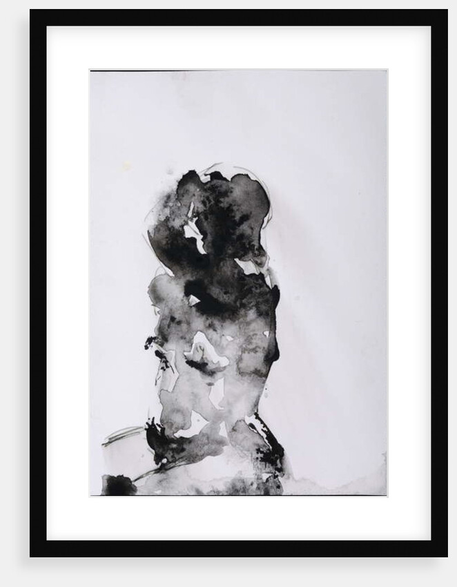 Seated naked woman with arm raised, 2007 by Stephen Finer