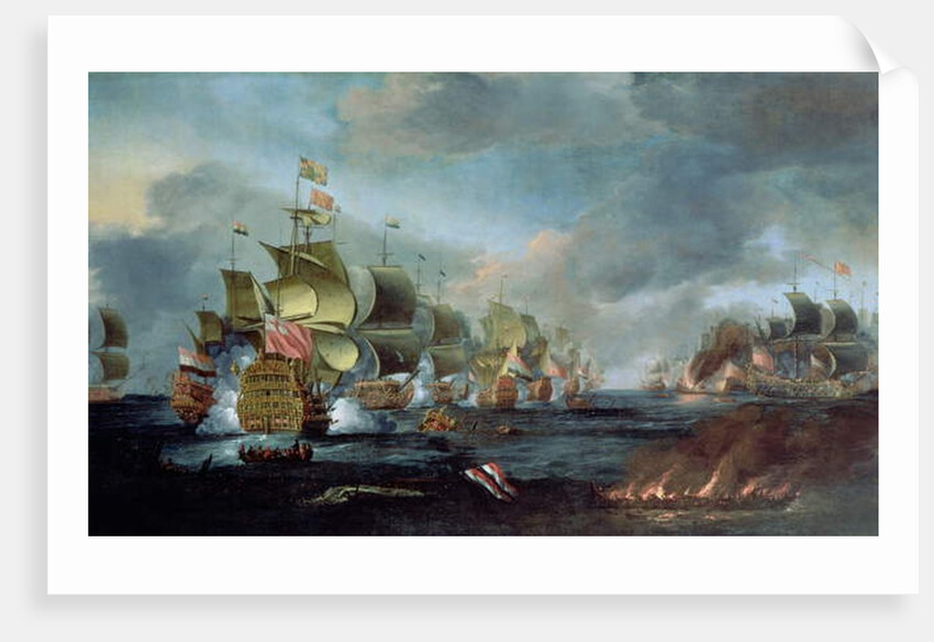 The Battle of Lowestoft, June 3rd, 1665 by Adriaen van Diest