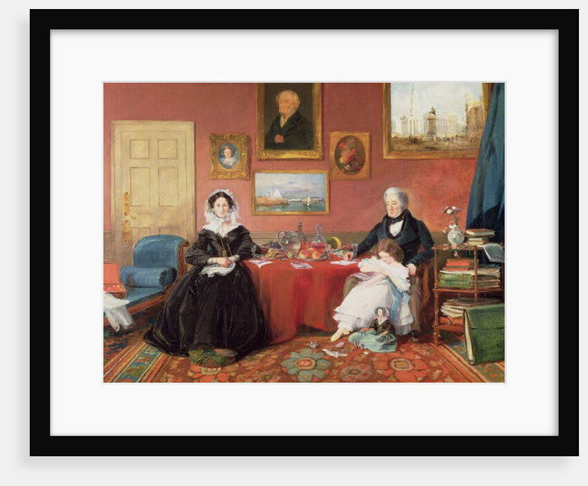 The Langford Family in their Drawing Room, 1841 by James Holland