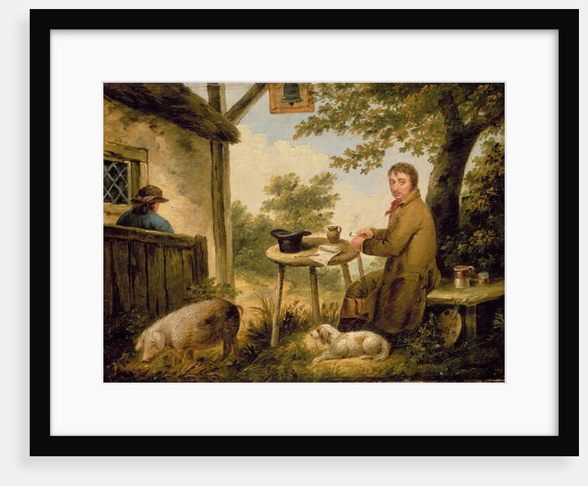 Portrait of the Artist Outside the Bell Inn by George Morland
