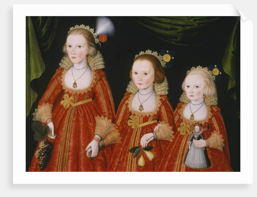 Portrait of Three Girls, c.1620 by William Larkin