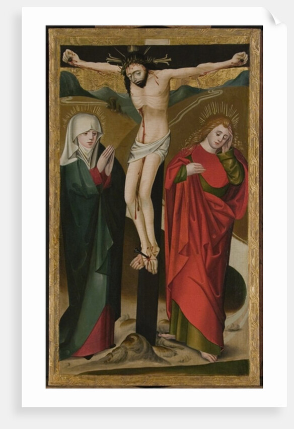The Crucifixion by Master of the Hanover Marktkirche Altar