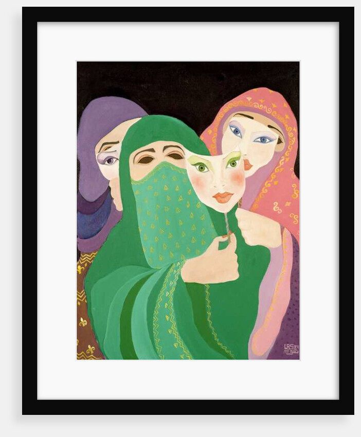 Masks, 1989 by Laila Shawa