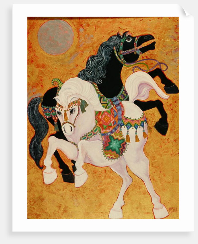 Antar and Abla, 1989 by Laila Shawa