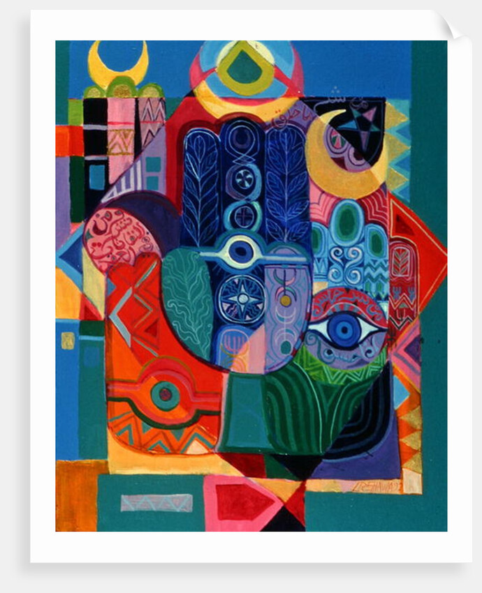 Hands as Amulets I, 1992 by Laila Shawa