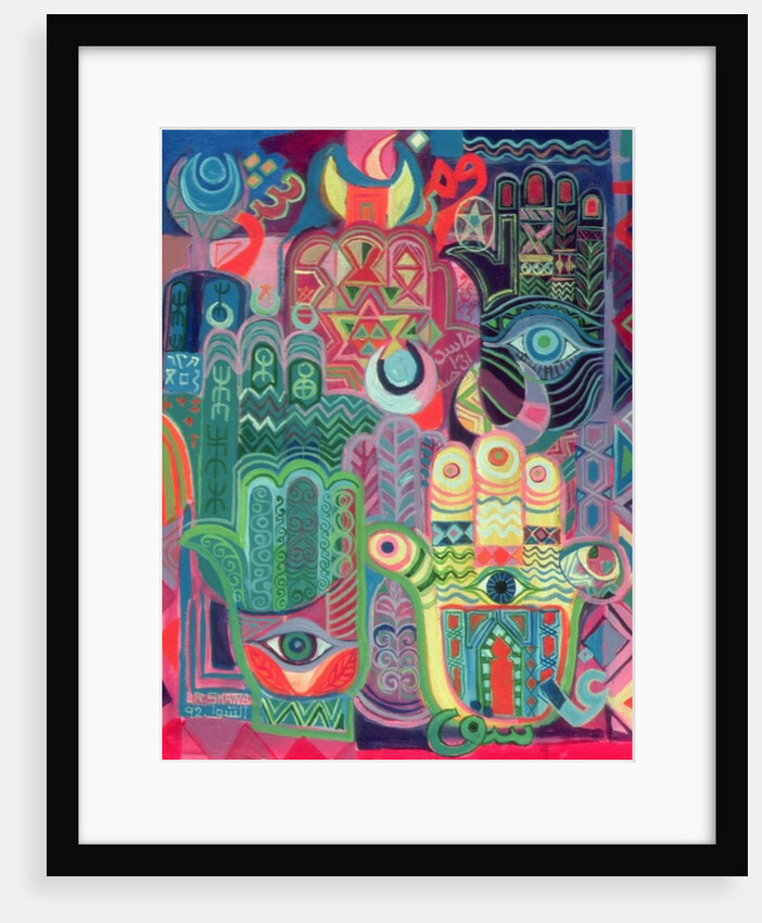 Hands as Amulets II, 1992 by Laila Shawa