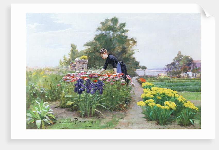 The Flower Garden, 1888 by Cesar Pattein