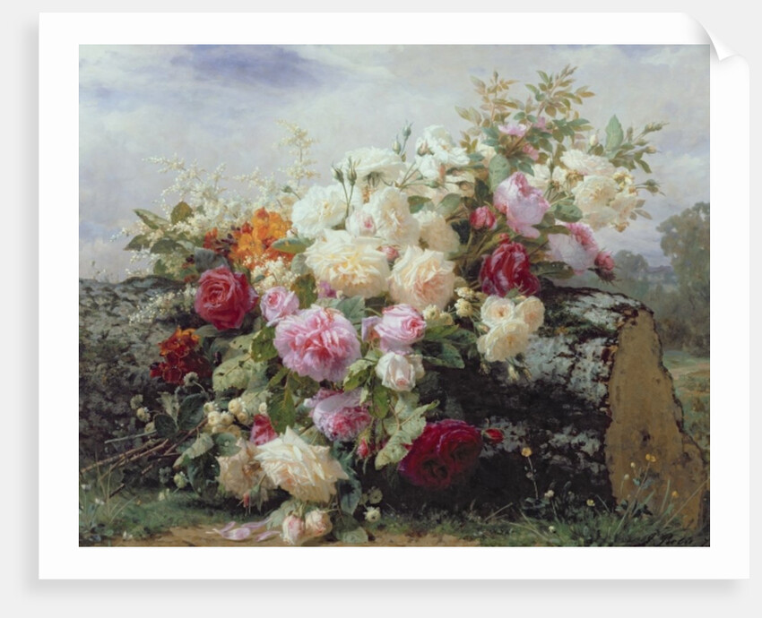 Still Life with Flowers by Jean Baptiste Robie