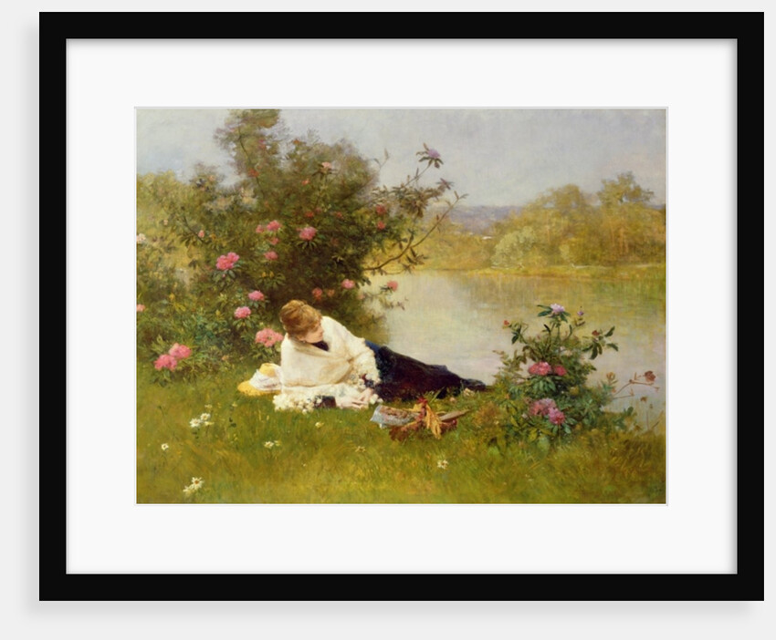 Woman on a River Bank by Ferdinand Heilbuth
