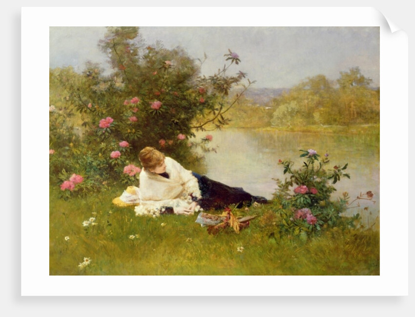 Woman on a River Bank by Ferdinand Heilbuth