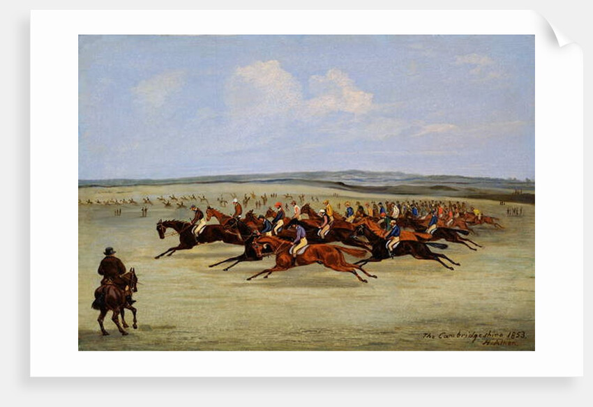 The Cambridgeshire Stakes, 1853 by Samuel Henry Alken